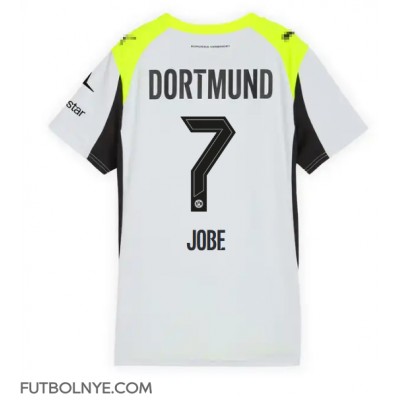 Camiseta Borussia Dortmund Jobe Bellingham #7 Visitante Equipación para mujer 2025-26 manga corta Camiseta Borussia Dortmund Jobe Bellingham #7 Visitante Equipación para mujer 2025-26 manga corta
